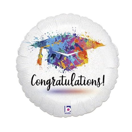 Grabo Helium Ballon Geslaagd Afstudeerhoed 45cm Leeg | per stuk Grabo Helium Ballon Geslaagd Afstudeerhoed 45cm Leeg | per stuk