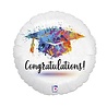 Grabo Ballon à l'hélium « Félicitations » en forme de chapeau de remise de diplôme, 45 cm, dégonflé | à l'unité Grabo Ballon à l'hélium « Félicitations » en forme de chapeau de remise de diplôme, 45 cm, dégonflé | à l'unité
