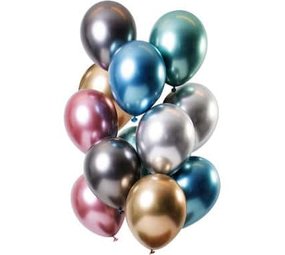 Coffret de ballons effet miroir Trésors | 12 pièces