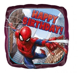 Anagram Spiderman Happy Birthday Helium Balloon 43cm Deflated | per piece