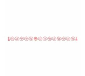 Creative Converting Vlaggenlijn Slinger Happy Birthday twinkle toes | 333cm Creative Converting Vlaggenlijn Slinger Happy Birthday twinkle toes | 333cm