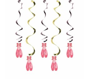 Creative Converting Hangdecoratie Ballet twinkle toes | 5 stuks Creative Converting Hangdecoratie Ballet twinkle toes | 5 stuks