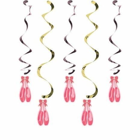 Creative Converting Ballet Twinkle Toes Hanging Decoration | 5 pieces
