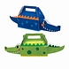 Creative Converting Alligator Crocodile Party Favor Boxes 32x11cm | 4 pieces