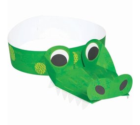 Creative Converting Alligator Crocodile Hats 18cm | 8 pieces