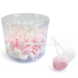 Pink and white dextrose lollipop | per silo of approx. 45 pieces