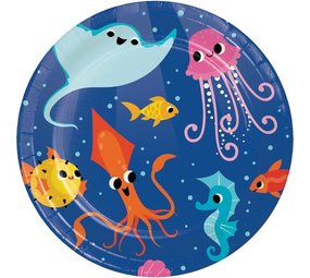 Creative Converting Ocean Animals Plates 18cm | 8 pieces