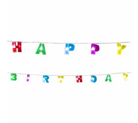 LED light string 'Happy Birthday' | 160cm