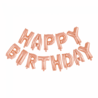 Happy Birthday Foil Balloons Rose Gold | 5 meters Happy Birthday Foil Balloons Rose Gold | 5 meters