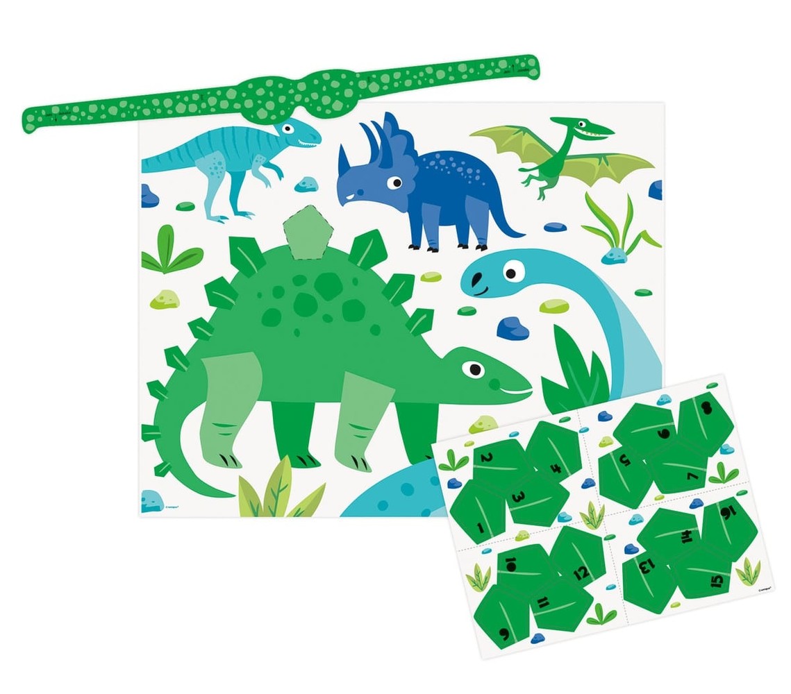 Unique Party Dinosaurus Spel 38x48cm | per stuk