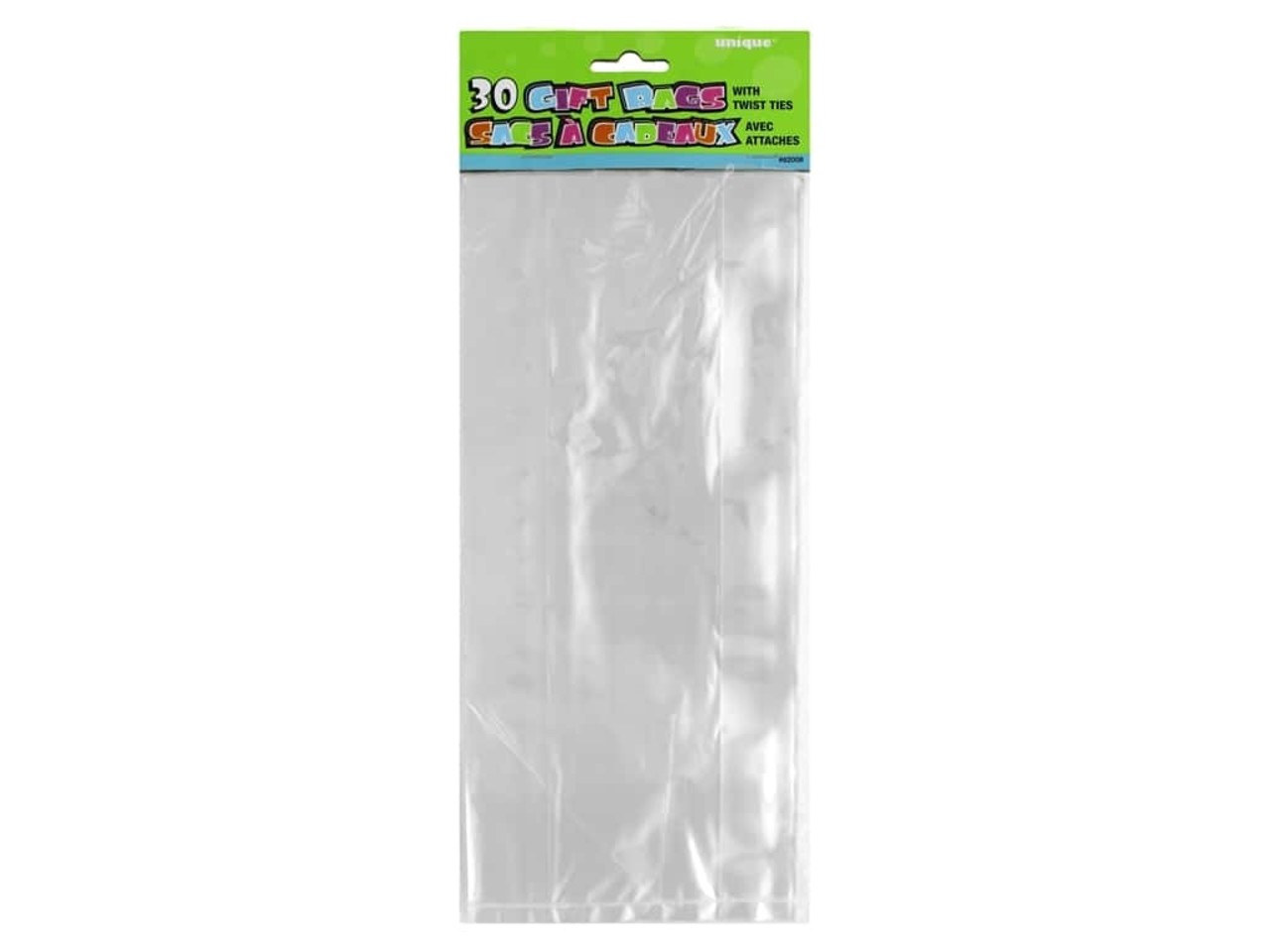 Unique Party Transparente Cellophan-Partytüten, 28 x 13 cm | 30 Stück
