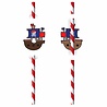 Amscan Pirate Straws 20cm | 8 pieces Amscan Pirate Straws 20cm | 8 pieces