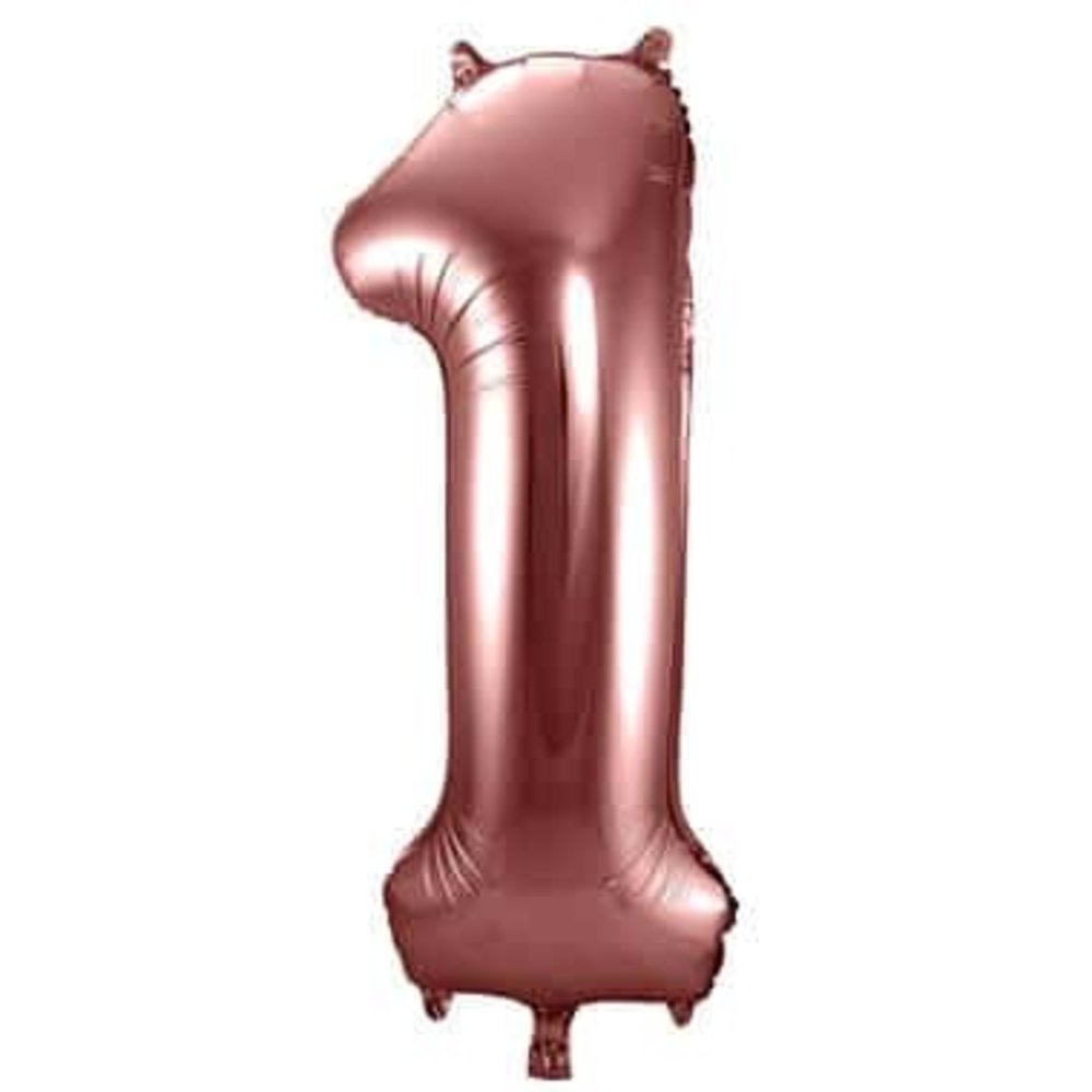 Folat Folienballon Nummer 1 Bronze | 86 cm