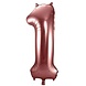 Folat Folienballon Nummer 1 Bronze | 86 cm