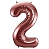 Folat Foil Balloon Number 2 Bronze | 86cm Folat Foil Balloon Number 2 Bronze | 86cm