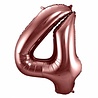 Folat Folienballon Nummer 4 Bronze | 86 cm Folat Folienballon Nummer 4 Bronze | 86 cm