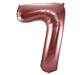 Folat Folie ballon cijfer 7 Brons | 86cm Folat Folie ballon cijfer 7 Brons | 86cm