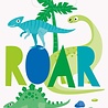Unique Party Dinosaur Party Bags Blue & Green 23x18cm | 8 pieces Unique Party Dinosaur Party Bags Blue & Green 23x18cm | 8 pieces
