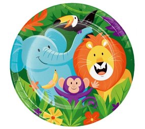 Creative Converting Jungle Safari Borden 23cm | 8 stuks Creative Converting Jungle Safari Borden 23cm | 8 stuks