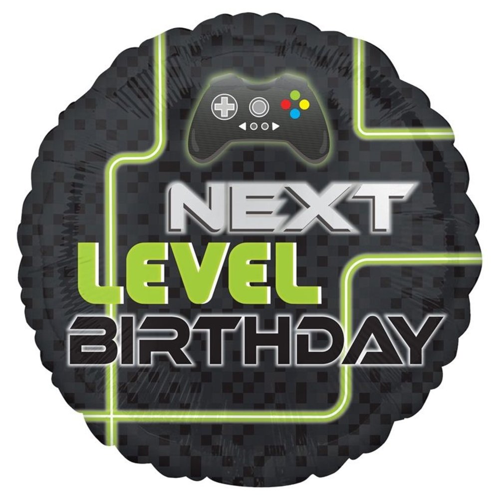 Heliumballon Next Level Spiel leer | 45 cm