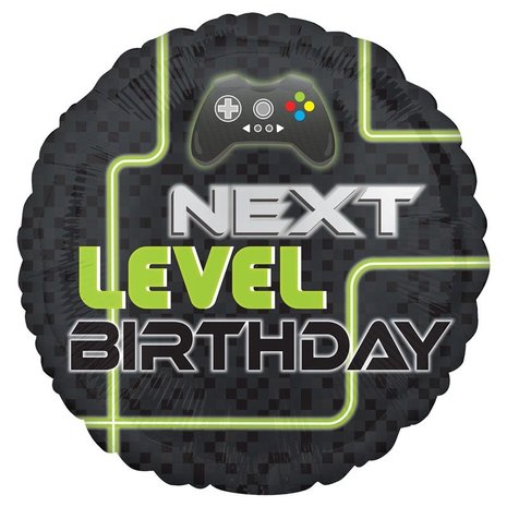 Ballon à l'hélium Next Level Game vide | 45 cm