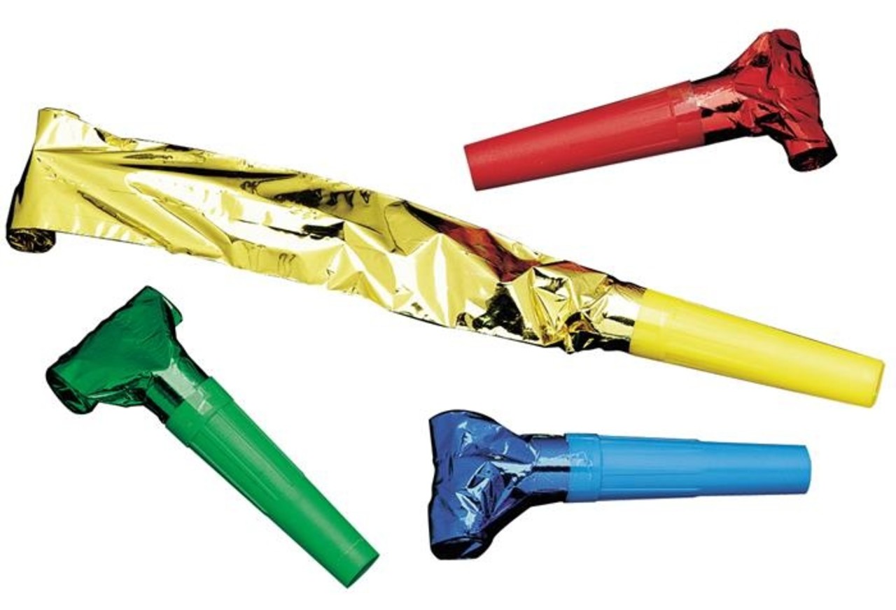WeFiesta Metallische Rollzungen, sortiert, 36 cm | 6 Stück WeFiesta Metallische Rollzungen, sortiert, 36 cm | 6 Stück