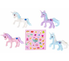 LG Imports Eenhoorn Uitdeelspeeltje met Sticker 6cm | per stuk LG Imports Eenhoorn Uitdeelspeeltje met Sticker 6cm | per stuk