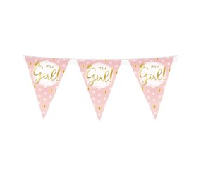 Paper Dreams Birth garland It's a Girl! Pink 10 m | per piece