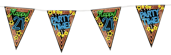 Paper Dreams Neon 21 Years Garland | 10 meters