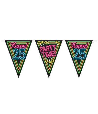 Paper Dreams Neon 25 Years Garland | 10 meters