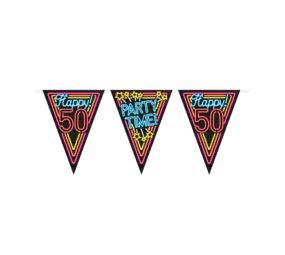 Paper Dreams Neon 50 Years Garland | 10 meters