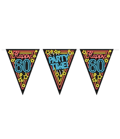 Paper Dreams Neon 60 Years Garland | 10 meters