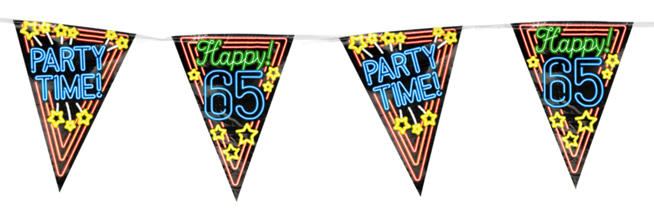Paper Dreams Neon 65 Years Garland | 10 meters