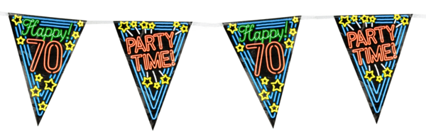 Paper Dreams Neon 70 Years Garland | 10 meters
