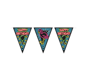 Paper Dreams Guirlande « Joyeux anniversaire ! » Néon | 10 m