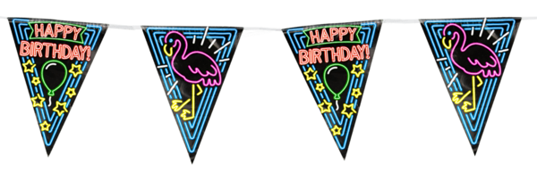 Paper Dreams Garland Happy Birthday! Neon | 10mtr