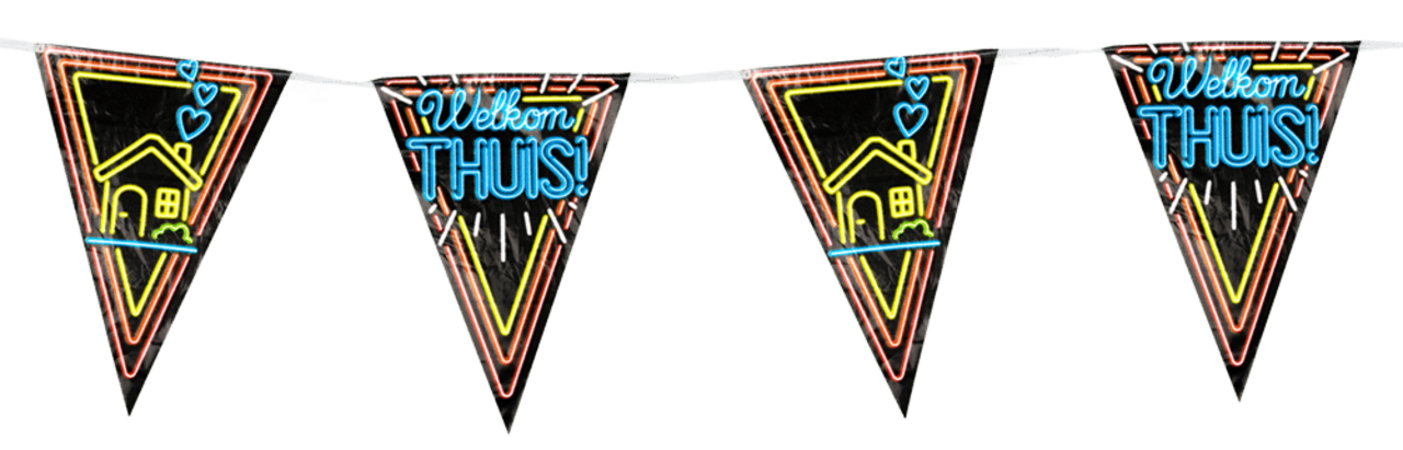 Paper Dreams Neon Welcome Home Garland | 10 meters