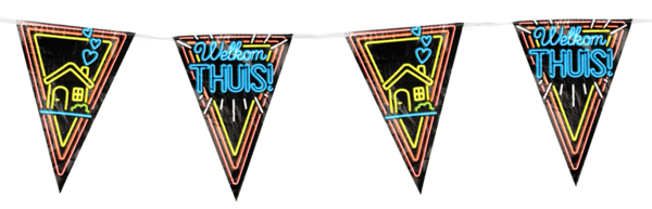 Paper Dreams Neon Welcome Home Garland | 10 meters
