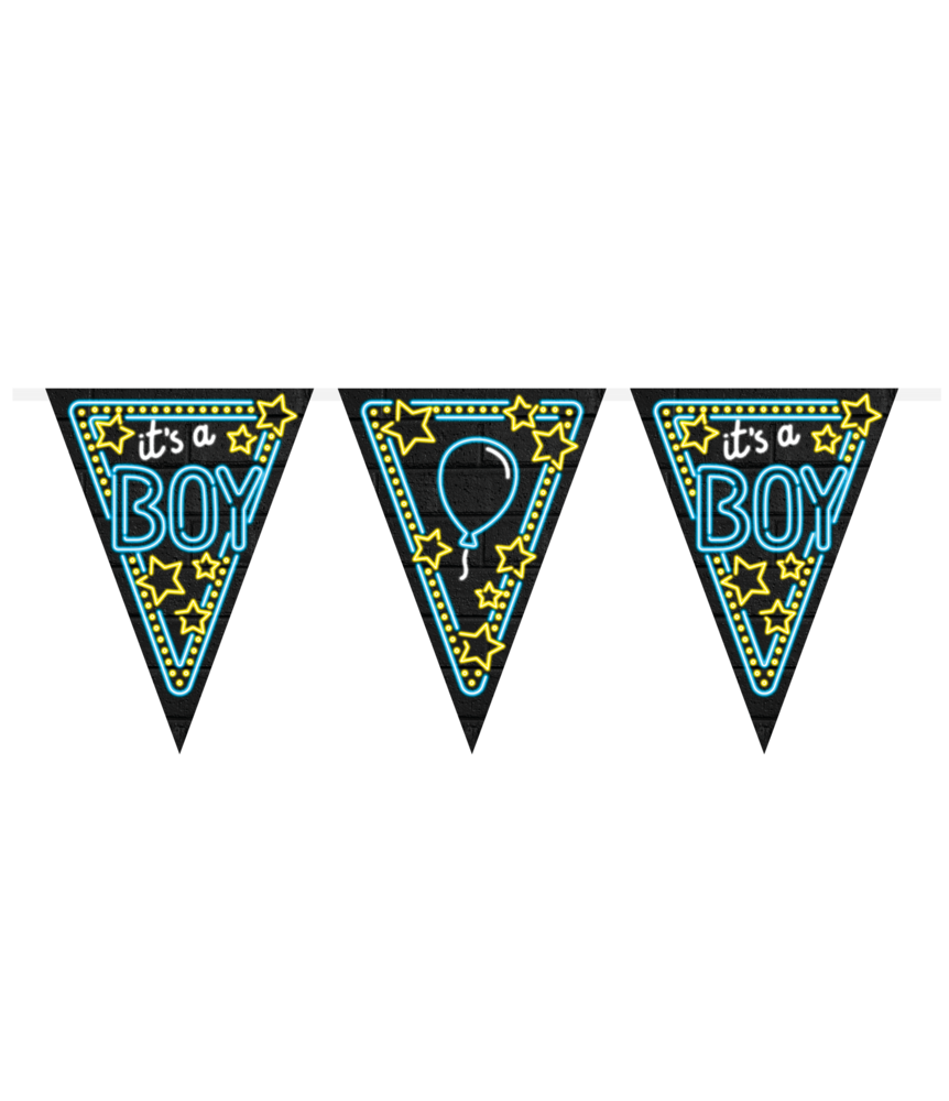 Paper Dreams Slinger It's a Boy Neon | 10mtr Paper Dreams Slinger It's a Boy Neon | 10mtr