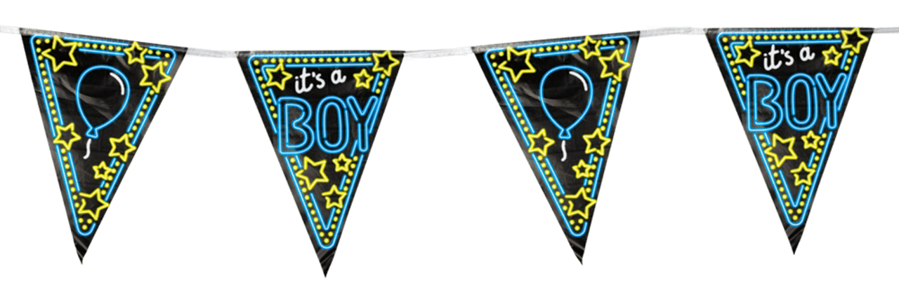 Paper Dreams Slinger It's a Boy Neon | 10mtr Paper Dreams Slinger It's a Boy Neon | 10mtr