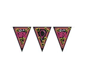 Paper Dreams Garland It's a Girl Neon 10mtr | per piece