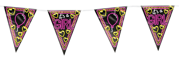 Paper Dreams Garland It's a Girl Neon 10mtr | per piece
