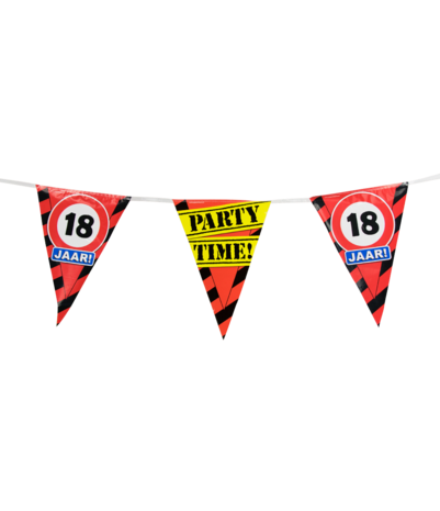 Paper Dreams Panneau de signalisation « Guirlande 18 ans » | 10 m Paper Dreams Panneau de signalisation « Guirlande 18 ans » | 10 m