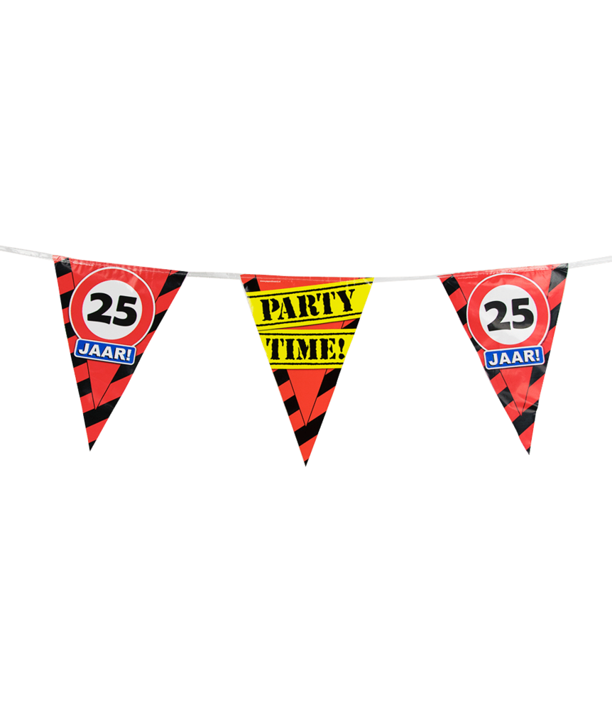 Paper Dreams Slinger 25 jaar Verkeersbord | 10mtr Paper Dreams Slinger 25 jaar Verkeersbord | 10mtr