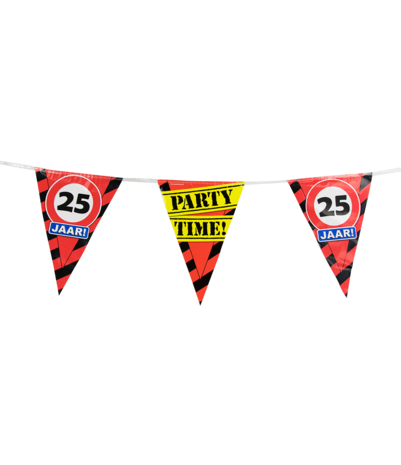 Paper Dreams Panneau de signalisation « Guirlande 25 ans » | 10 m Paper Dreams Panneau de signalisation « Guirlande 25 ans » | 10 m