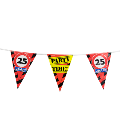 Paper Dreams Slinger 25 jaar Verkeersbord | 10mtr Paper Dreams Slinger 25 jaar Verkeersbord | 10mtr