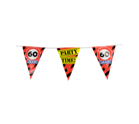 Paper Dreams Panneau de signalisation « Guirlande 60 ans » | 10 m