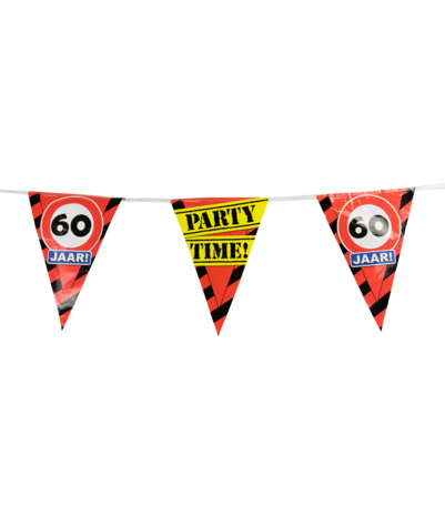 Paper Dreams Garland 60 years Traffic Sign | 10 m