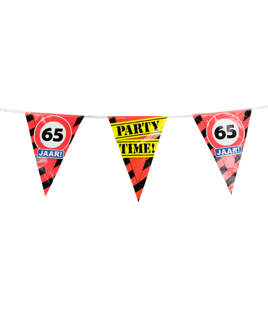 Paper Dreams Garland 65 years Traffic Sign | 10 m