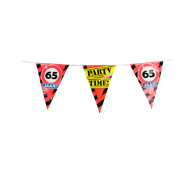 Paper Dreams Garland 65 years Traffic Sign | 10 m